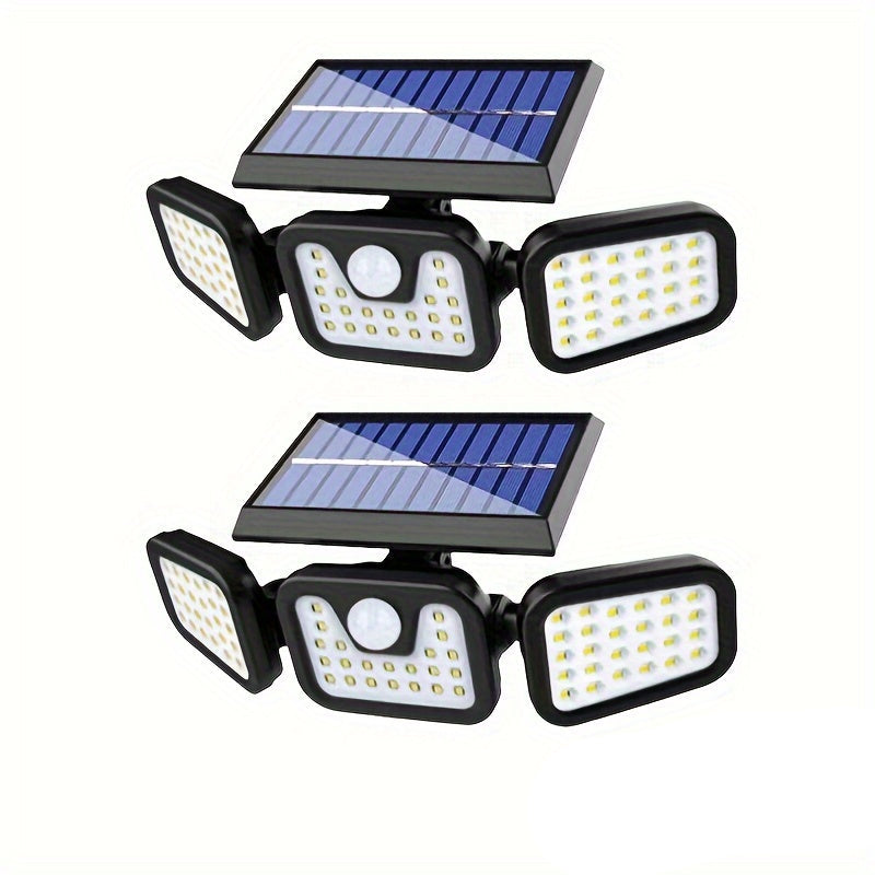 Outdoor Solar Wall Light with Motion Sensor & Foldable Design